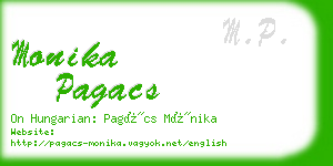 monika pagacs business card